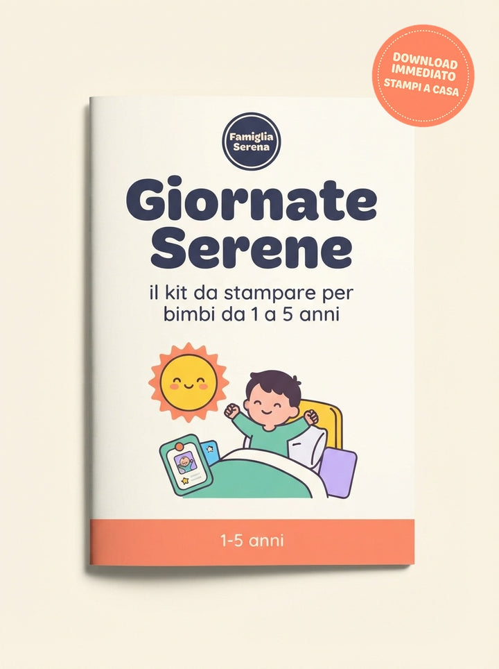 Giornate Serene — il kit da stampare per bimbi da 1 a 5 anni